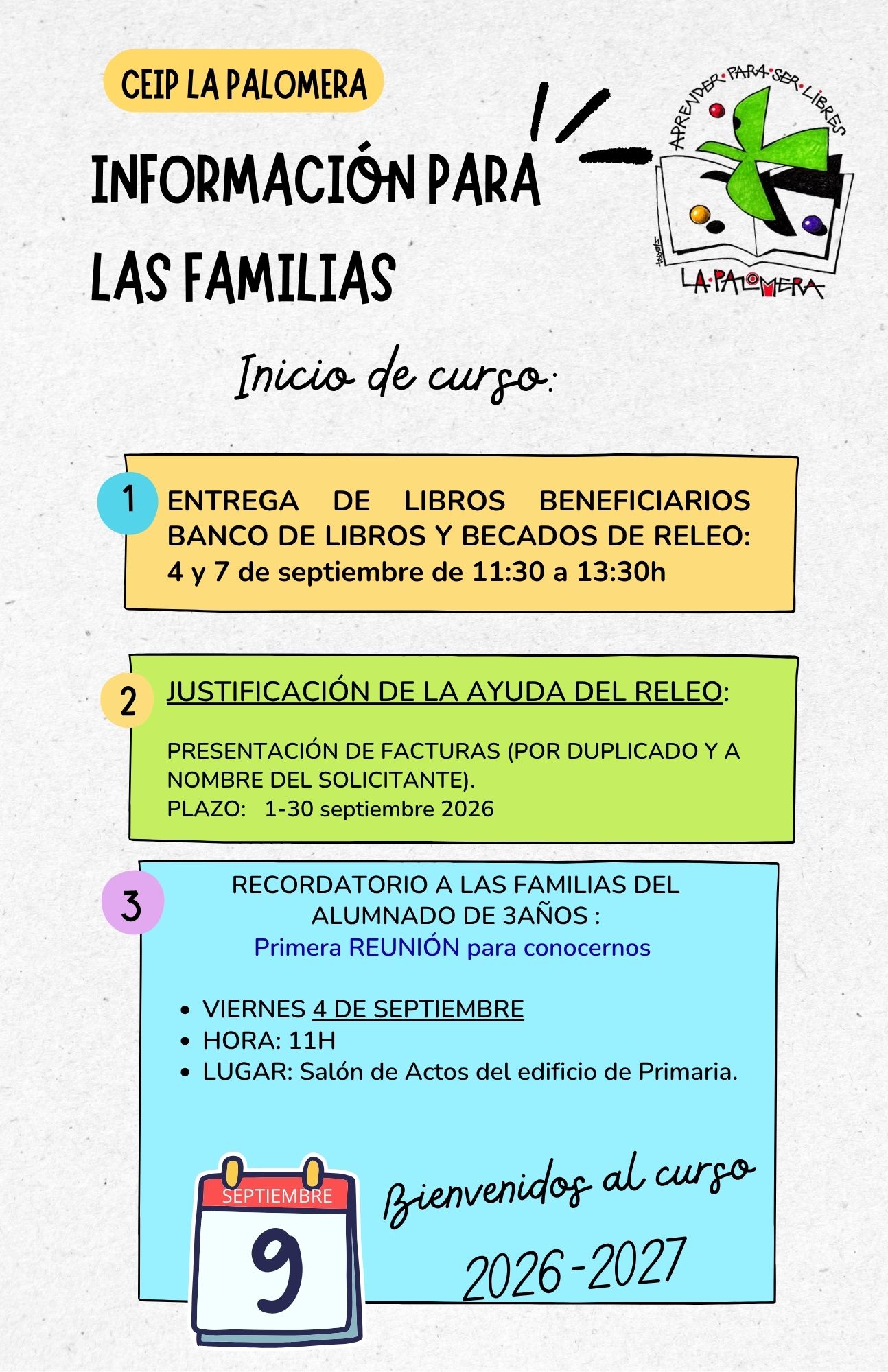 INICIO CURSO 26-27