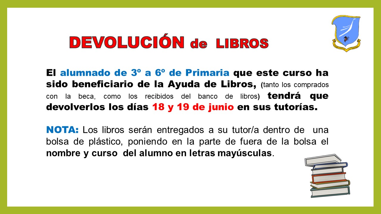 devolución de libros releo junio25
