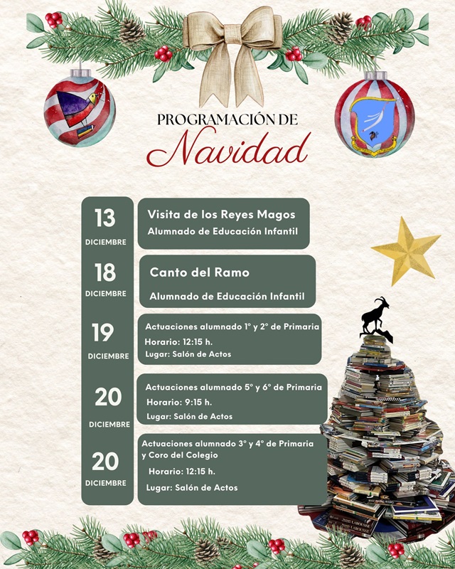 programa de actividades de navidad 2024