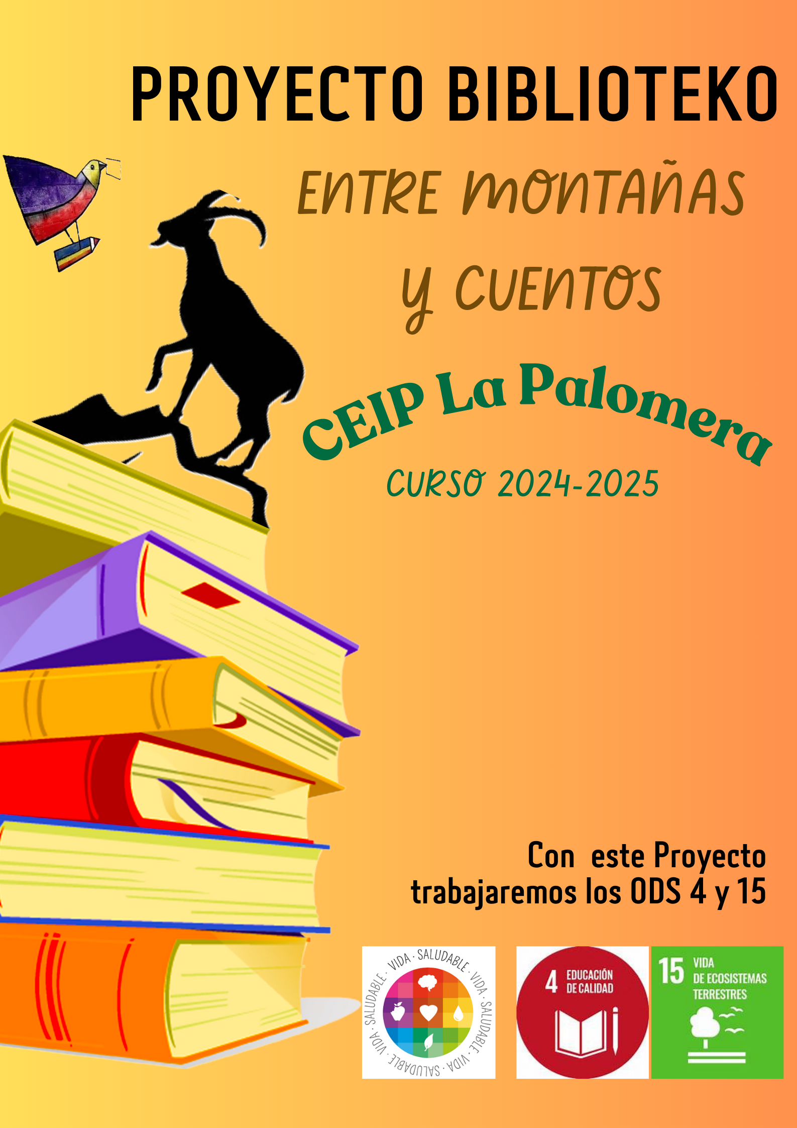 cartel proyecto BIBLIOTEKO