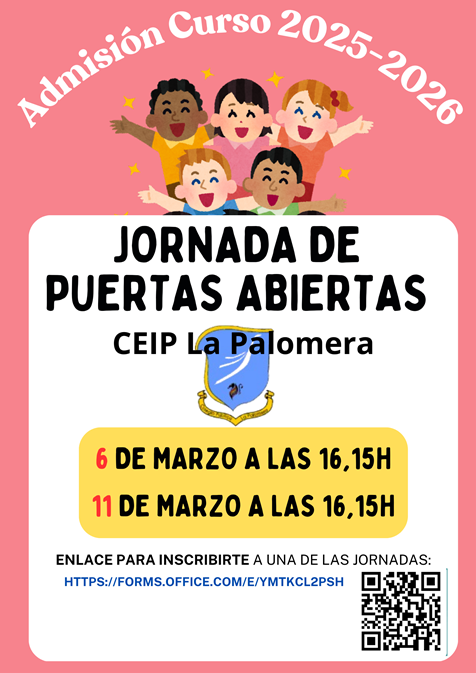 JORNADA DE PUERTAS ABIERTAS -ADMISIÓN 25/26