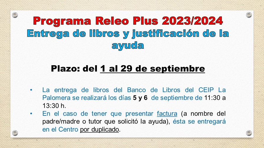 Entrega libros releo y justificación ayuda 23-24 Entrega libros releo y justificación ayuda 23-24